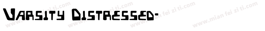Varsity Distressed字体转换
